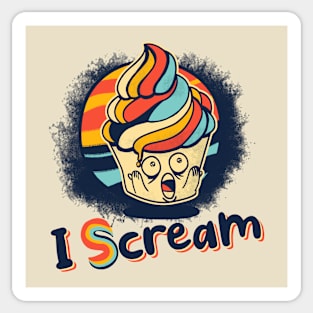 I scream Sticker